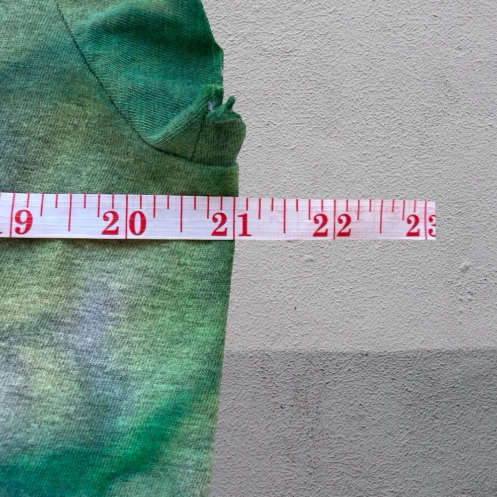 Ireland Flag Tie-Dye Tie Front Top Size L - Picture 6 of 9